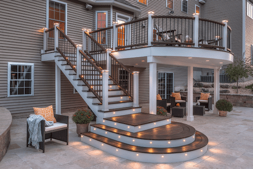 Custom Outdoor Stair Lighting