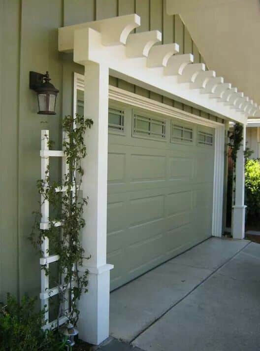 Garage Door Pergola