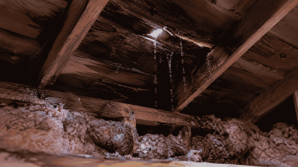 roof leak attic
